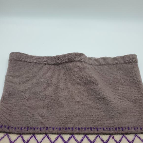 Vintage Craig Craely 100% wool Printed Infinity Scarf - Picture 4 of 7